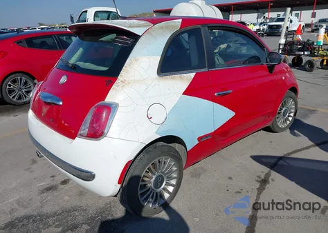 2013 Fiat 500 Lounge z USA, uszkodzony, nr VIN 3C3CFFCR0DT574247
